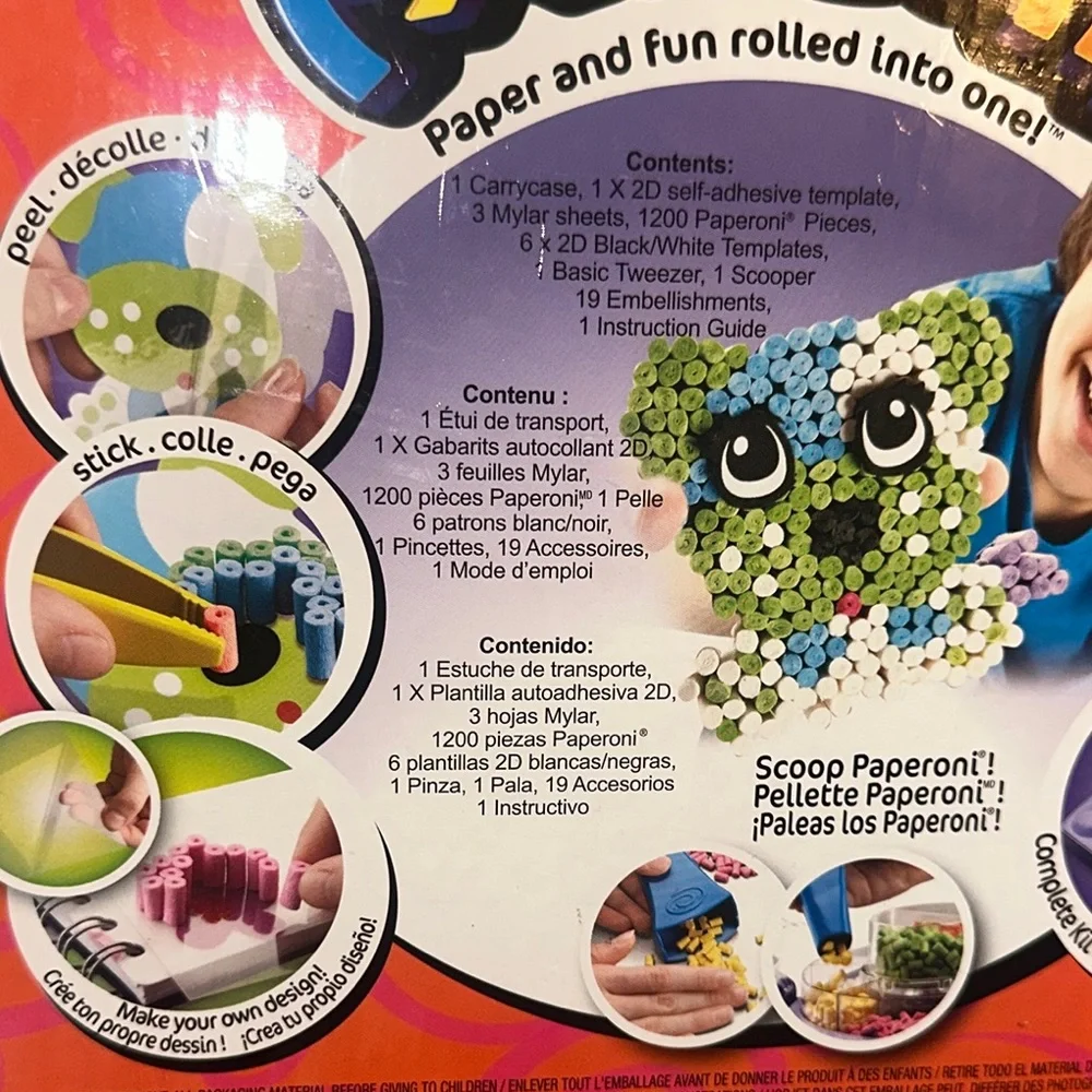 PAPERONI Deluxe Studio Building Set Craft Magic Movin’ Pets Refill Carrying Case